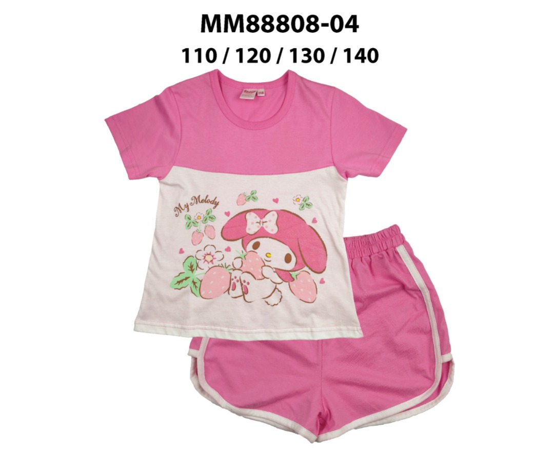 My Melody Kids Suit Set Short Pant Set Original Children MM88808-04 ...